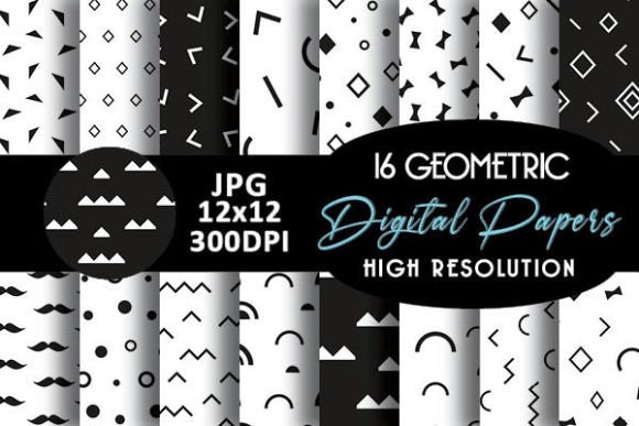 Abstract Geometric Digital Paper Pattern: Your Creative Shortcut for Polished, On-Brand Projects