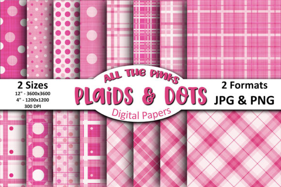 All Pinks Plaid Dots