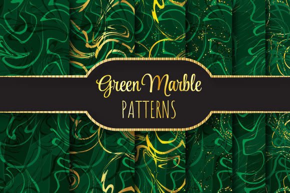 Green Marble: Seamless Vector Patterns for Real Projects