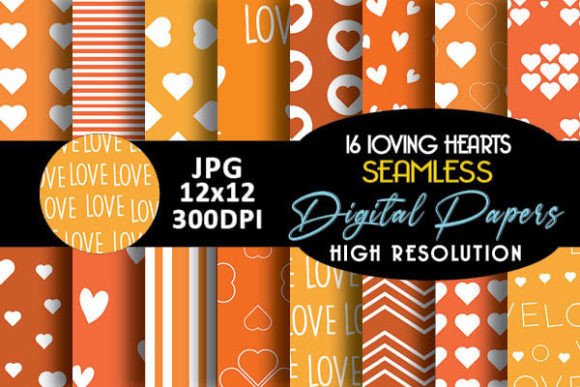 Orange Loving Hearts Digital Papers: A Practical Guide for Creative Projects
