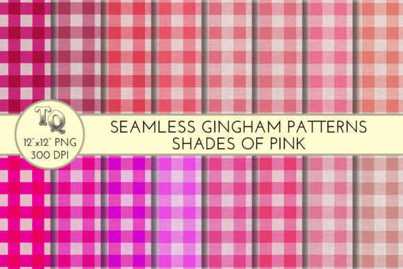 Seamless Gingham Shades of Pink: A Versatile Design Resource for Creatives and Professionals