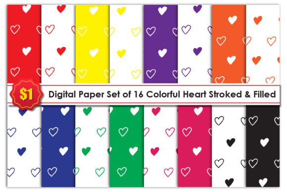 Seamless Heart Digital Paper