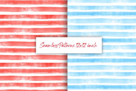 Striped Digital Paper: Watercolor Seamle — Versatile, High-Resolution Design for Creative Makers