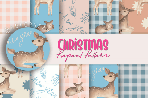 Sweet Christmas Digital Paper Set