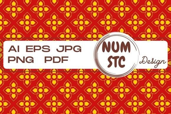 Thai Gold Pattern Red Background: Seamless Design Power for Creative Professionals