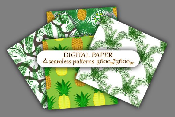 Tropical Seamless Pattern Digital Paper